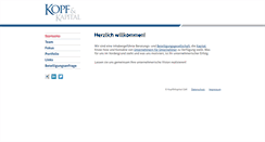 Desktop Screenshot of kopfundkapital.de